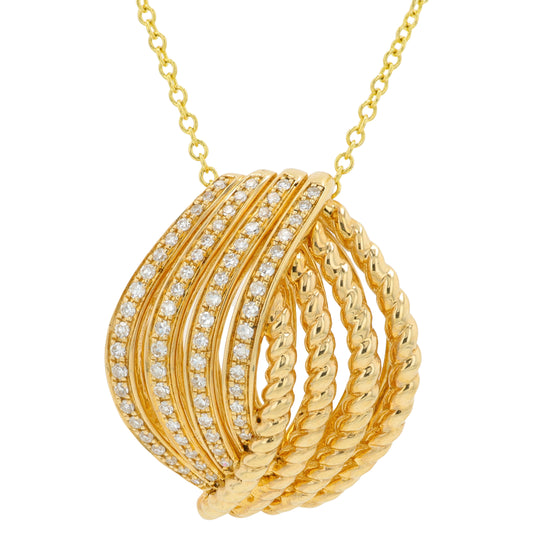 14K YG EFFY .27 CTW Diamond Pendant