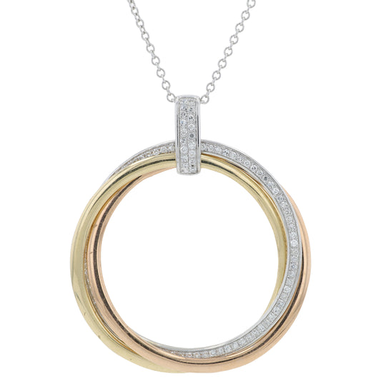 14K TT EFFY .30 CTW Diamond Pendant