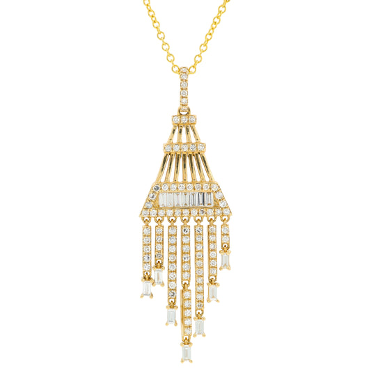 14K YG EFFY .62 CTW Diamond Pendant