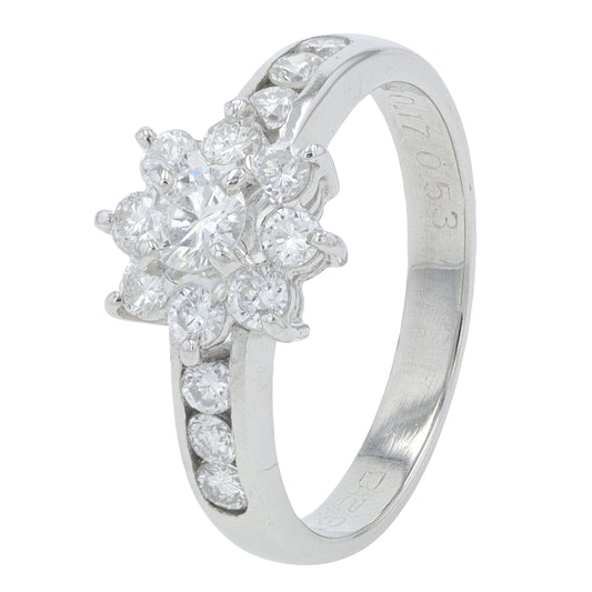 PT900 .70 CTW Diamond Engagement Ring