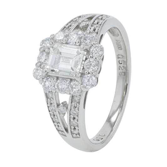 PT900 1.089 CTW Diamond Ring