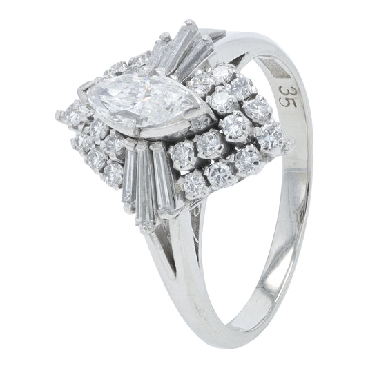 PT900 .50 CTW Diamond Ring