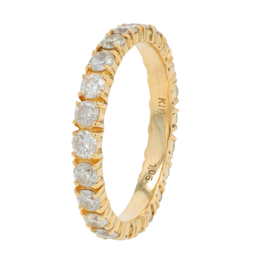 18K YG 1.05 CT Eternity Band