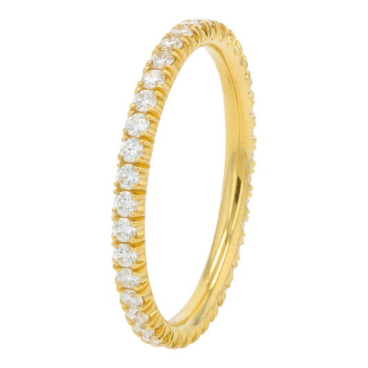 18K YG .54 CTW Eternity Band