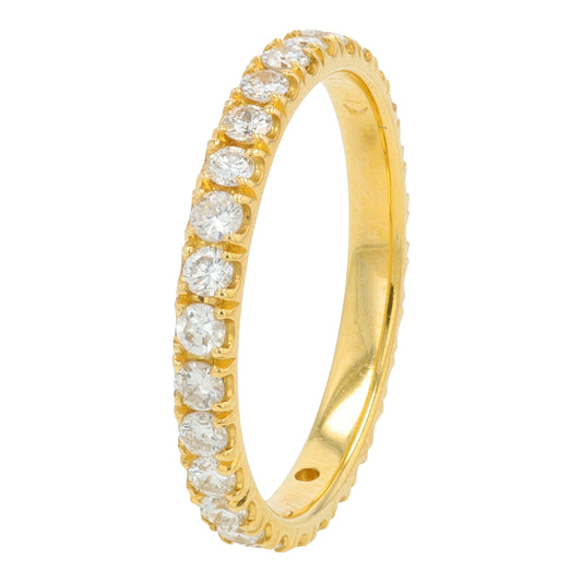 18K YG .85 CTW Eternity Band