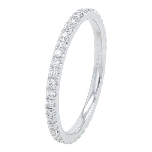 18K WG .44 CTW Diamond Eternity Band