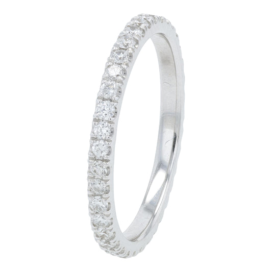 18K WG .57 CTW Diamond Eternity Band