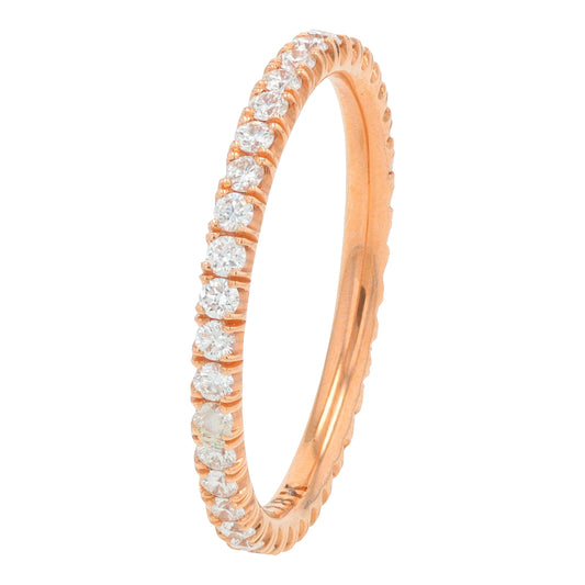18K RG .54 CTW Eternity Band