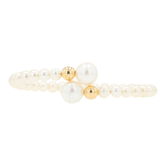 14K EFFY YG Freshwater Pearl Bangle