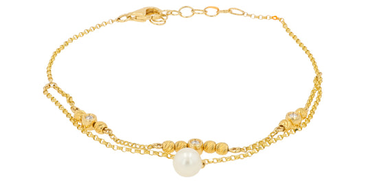 14K YG EFFY Freshwater Pearl Bracelet