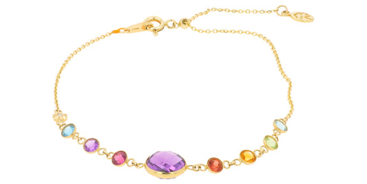 14K YG EFFY Multi Gemstone Bracelet