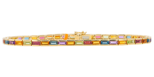 14K YG EFFY Multi Gemstone Bracelet