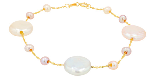 14K YG EFFY Freshwater Pearl Bracelet
