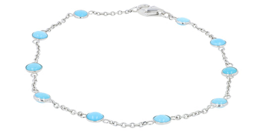 14K WG EFFY 1.70 CTW Turquoise Bracelet
