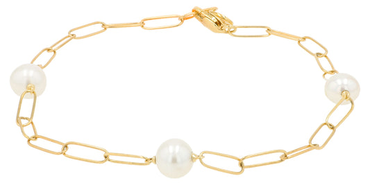 14K YG EFFY Freshwater Pearl Bracelet