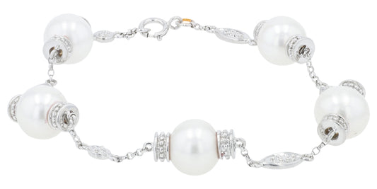 14K WG EFFY Pearl Bracelet