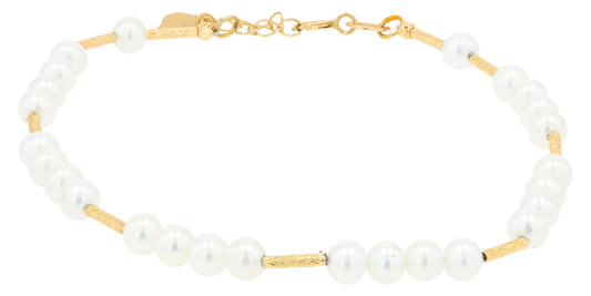 14K YG EFFY Freshwater Pearl Bracelet