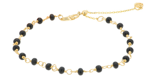 14K YG EFFY 2.78 CTW Onyx Bracelet