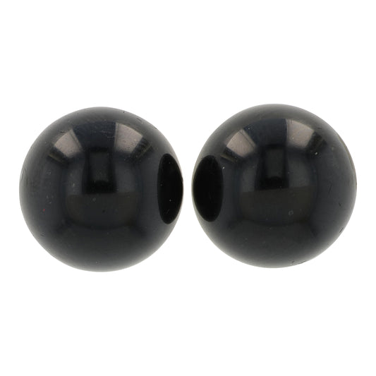 14K YG EFFY 14.50 CTW Onyx Studs