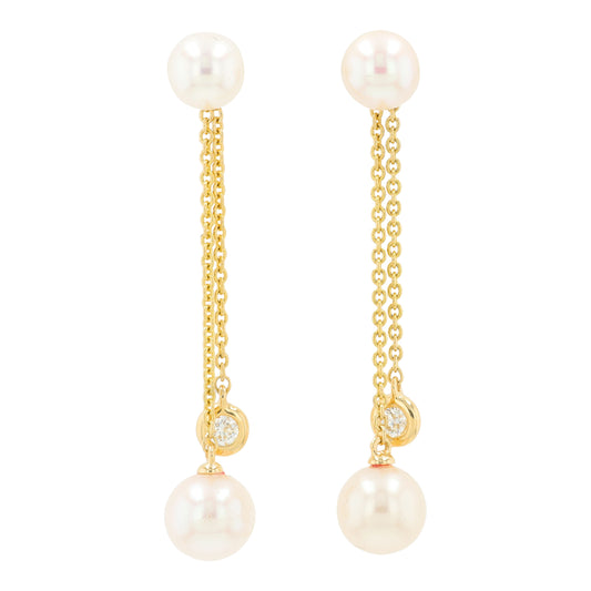14K YG EFFY Freshwater Pearl Earrings