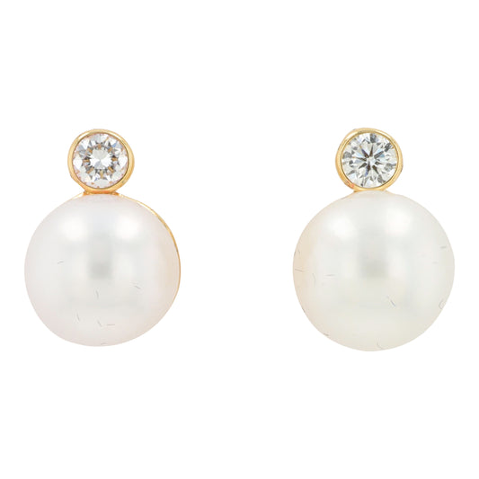 14K YG EFFY Freshwater Pearl Earrings