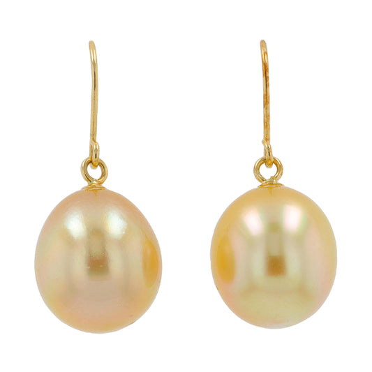 18K YG Pearl Earrings