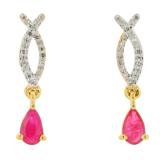 10K .50 CTW Gemstone Earrings<p><strong>More Colors Available</p></strong>