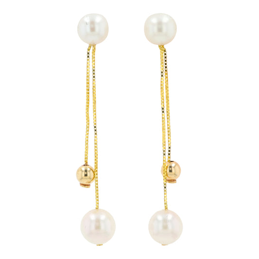14K YG EFFY Freshwater Pearl Earrings
