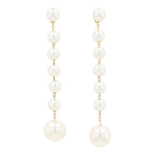 14K YG EFFY Freshwater Pearl Earrings