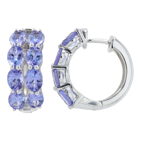 SS EFFY 4.71 CTW Tanzanite Hoops