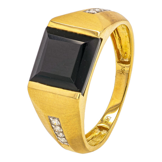 10K Black Onyx Gents Ring<p><strong>More Colors Available</p></strong>