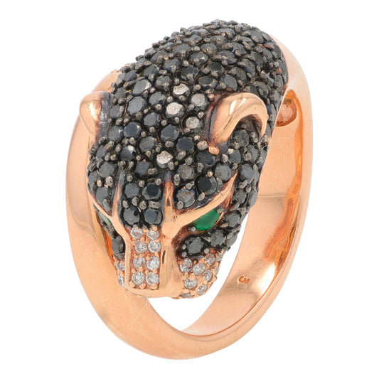 14K RG EFFY 1.72 CT Diamond Panther Ring