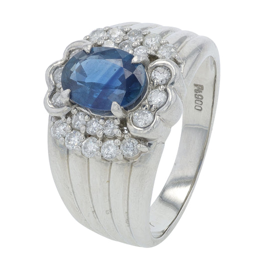 PT900 1.57 CTW Sapphire Ring