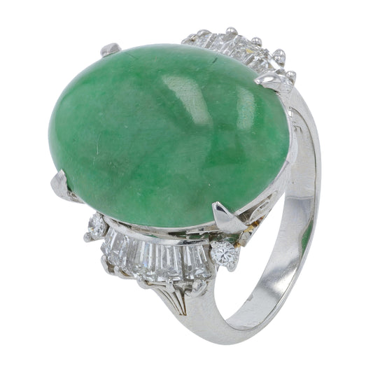 PT900 8.66 CT Jade Ring