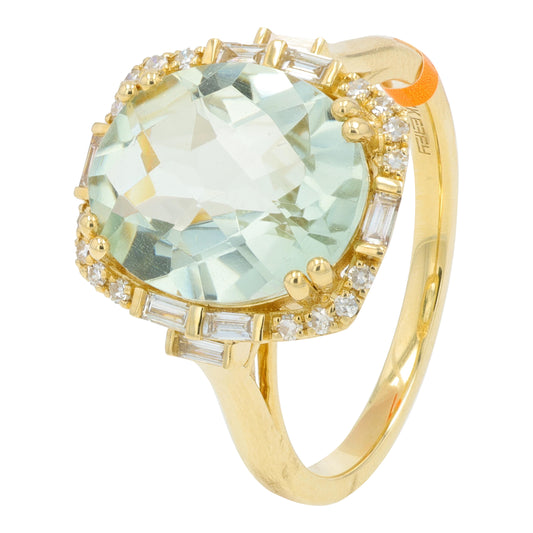 14K YG EFFY 4.02 CT Prasiolite Ring