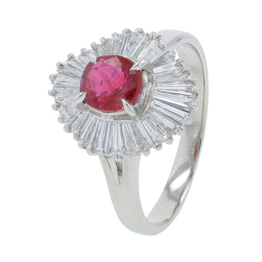 PT900 1.01 CT Ruby Ring