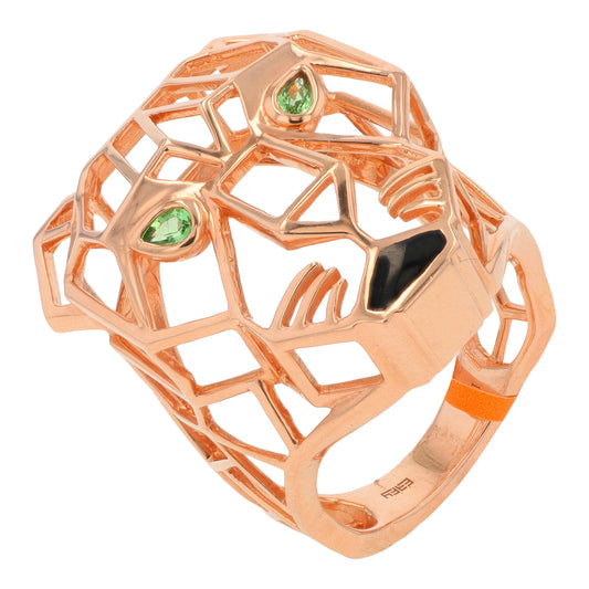 14K RG EFFY .14 Tsavorite Panther Ring