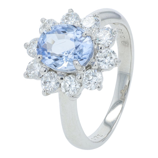 PT900 1.75 CT No Heat Madagascar Sapphire Ring<p><strong>GFCO Available</p></strong>