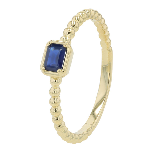 14K YG .25 CT Sapphire Ring