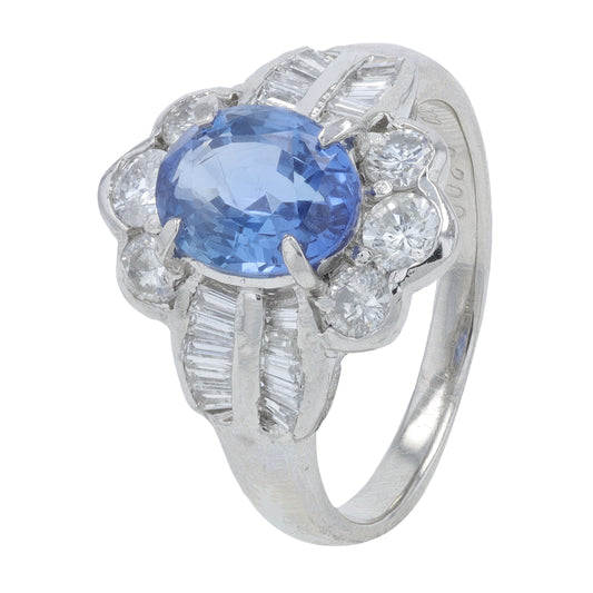 PT900 2 CTW Sapphire Ring