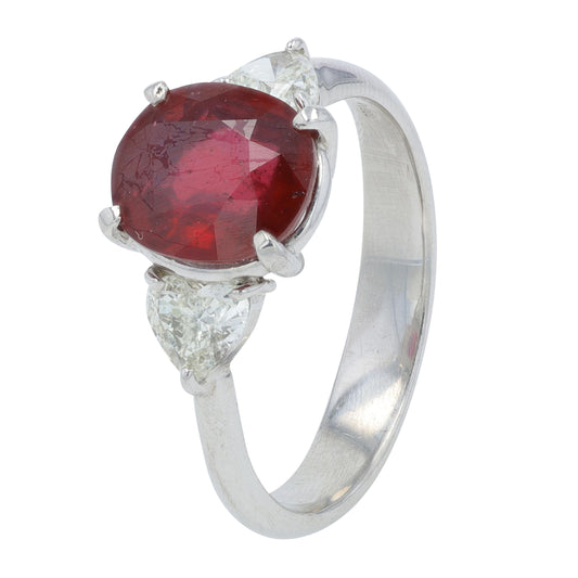 PT900 2.69 CT Ruby Ring