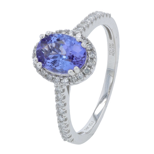 14K WG 2.66 CT Tanzanite Ring