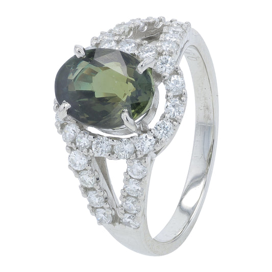 PT950 2.12 CT Alexandrite Ring
