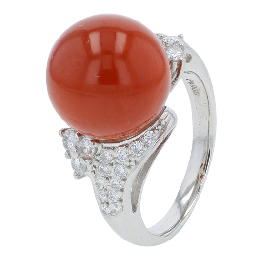 PT900 12.5 MM Coral Ring