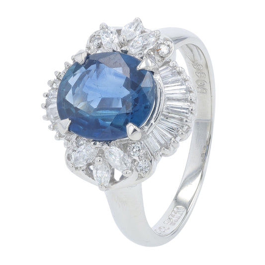 PT900 2.23 CTW Sapphire Ring
