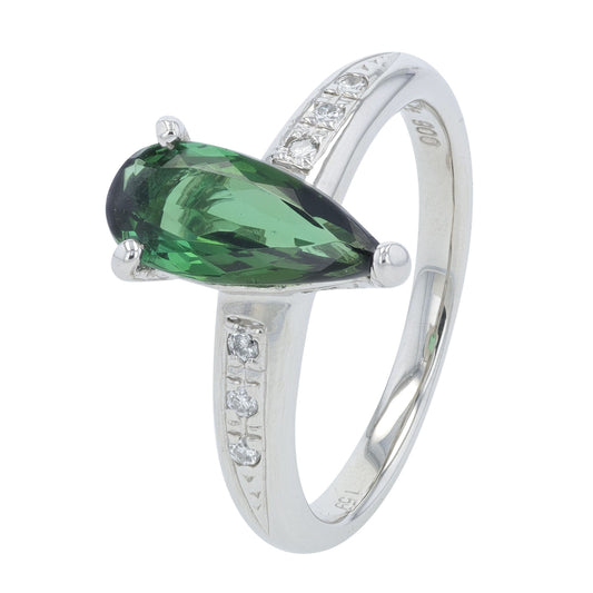 PT900 1.59 CTW Tourmaline Ring