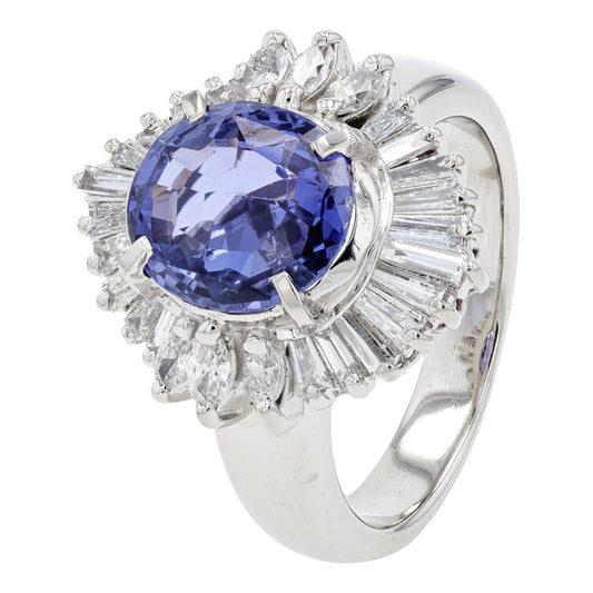 PT900 2.83 CT No Heat Color Change Ceylon Sapphire Gemstone Ring<p><strong>GIA Available</p></strong>