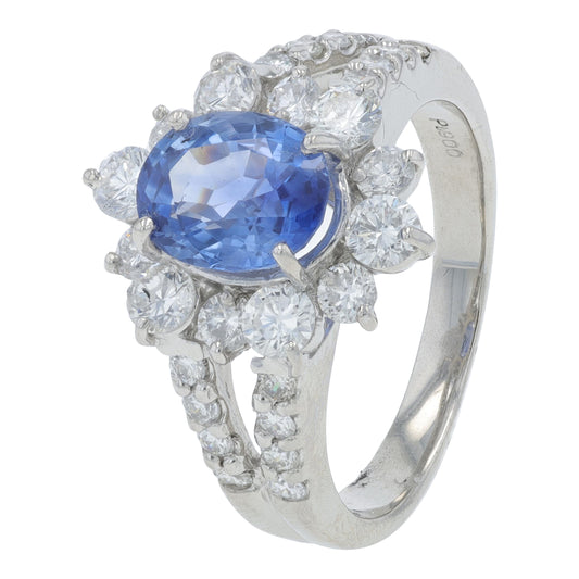 PT900 1.83 CT Ceylon Sapphire Gemstone Ring<p><strong>GIA Available</p></strong>