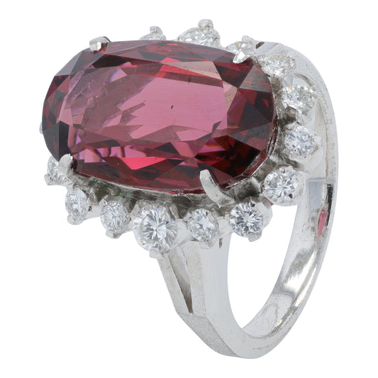 PT900 9.02 CT Garnet Ring