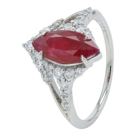 PT900 1.88 CT Burma Ruby Ring<p><strong>GIA Available</p></strong>